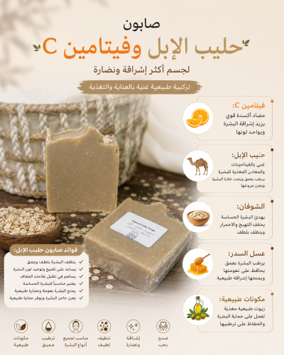 Camel milk soap and vitamin C