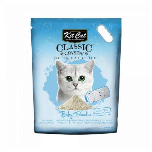 كت كات كرستال سليكا برائحه بودرة الأطفال رمل للقطط...