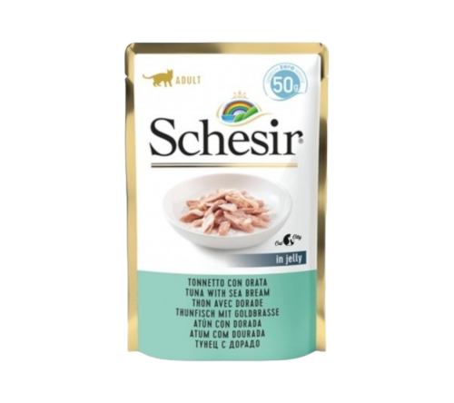 شيزر أظرف تونا مع سمك الدينيس بالجيلي للقطط 85 جرا...