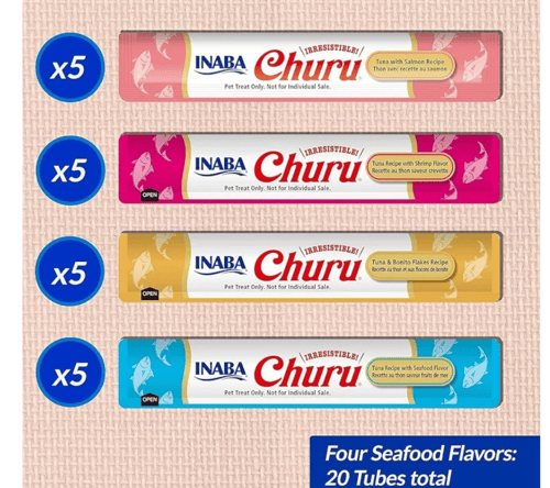 تشورو تشكيله من نكهات سمك مكافئات للقطط ، 20 مكافئ...