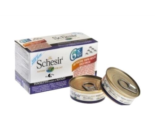 شيزر معلبات تونا مع اللحم البقري في الجيلي للقطط 6...