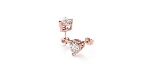 HRT 0.30 pointer of LOVE CVD earrings