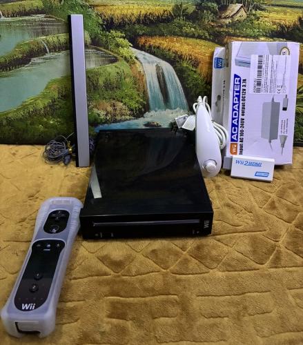 Wii black console