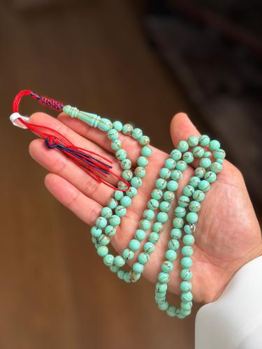 Turquoise Tiffany rosary 8