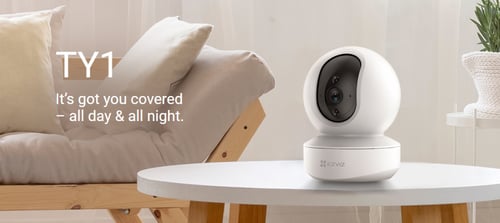 ezviz ty1 كاميرا Wi-Fi الذكية للتحريك والإمالة
