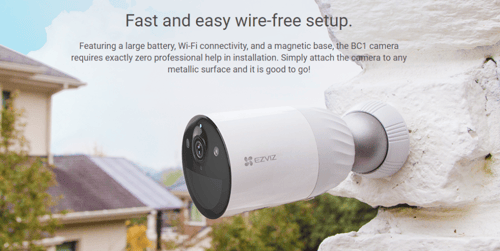 EZVIZ BC1-B2: مجموعة كاميرا تعمل بالبطارية بدون أس...