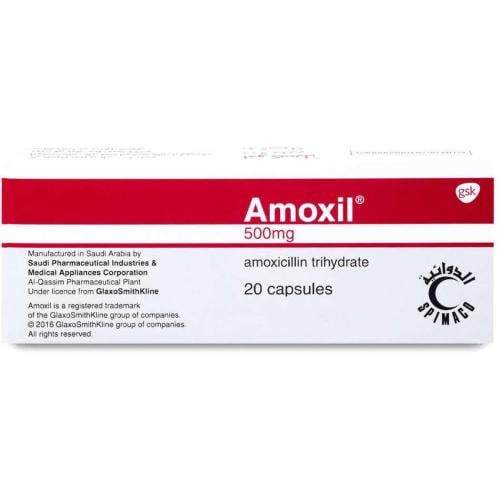 Amoxil 500mg 20 Capsule