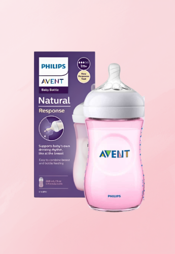 Philips Avent Natural 3.0 Feeding Bottle Pink 260...
