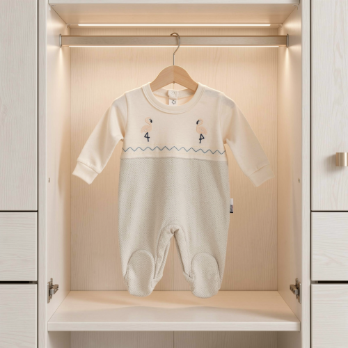 Flamingo-born romper