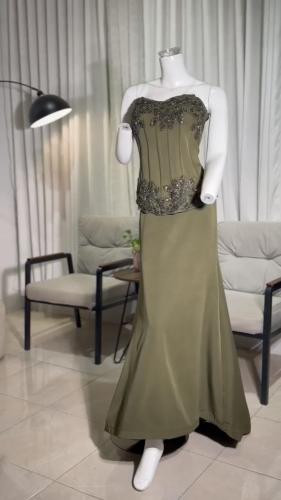 فستان سهرة زيتي 144