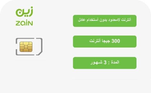 باقة بيانات 300 جيجا 3 شهور
