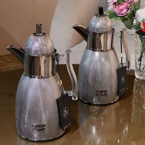 طقم ترامس ضيافة لالوزا الفاخر للقهوة والشاي (1 لتر...