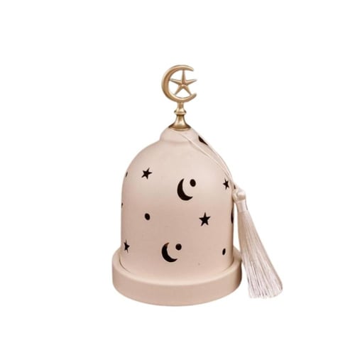 مبخرة رمضانية عصرية بنقوش الهلال والنجوم مع شرابة...