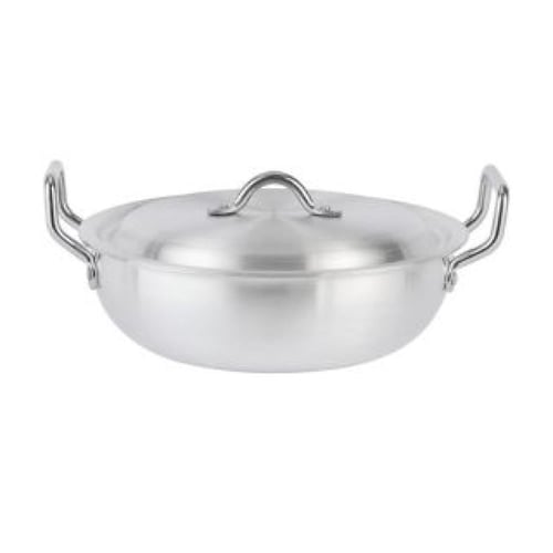 قدر طبخ منخفض مصنوع من الألومنيوم مع مقابض ستانلس...