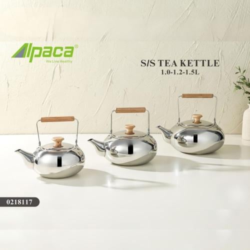 إبريق شاي من الفولاذ المقاوم للصدأ من ألبكا بتصميم...