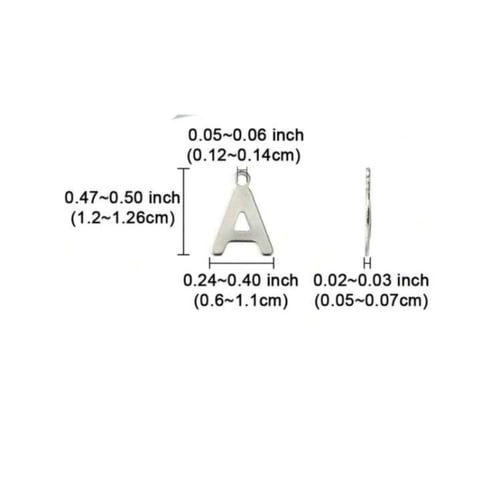 احرف انجليزية بلون الفضي (004)