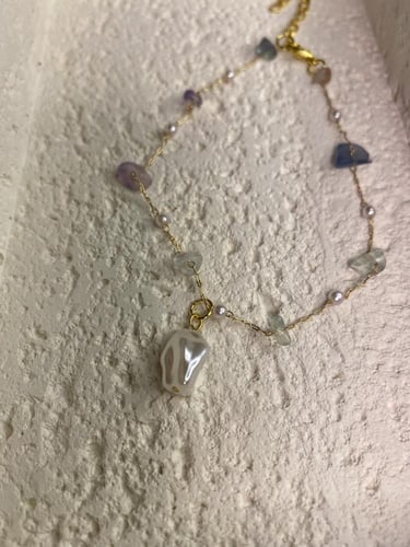 خلخال ذهبي مع احجار (0011)