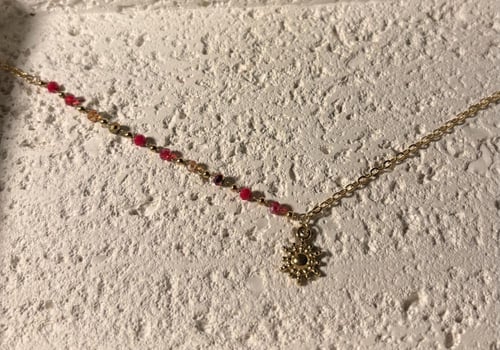 سلسال ذهبي شمس و سلسال ذهبي و احمر (0019)