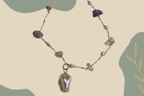 خلخال ذهبي مع احجار (0011)