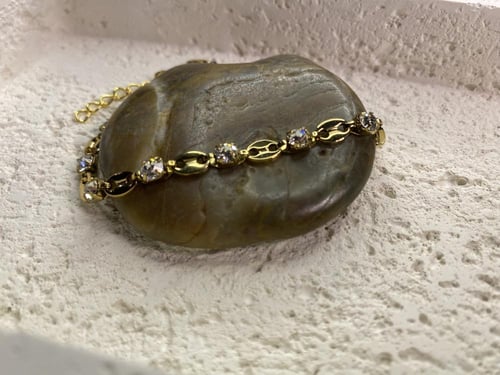 خلخال ذهبي مع فصوص (009)