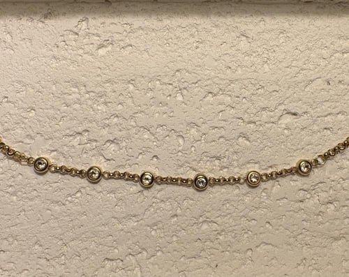 خلخال ذهبي و فصوص (00112)