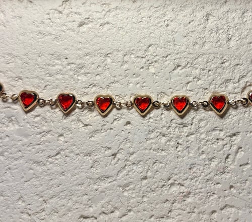 خلخال ذهبي قلوب (00125)