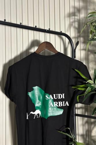 تيشيرت بتصميم خريطه مع جمل