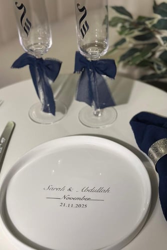 طقم كيك كحلي