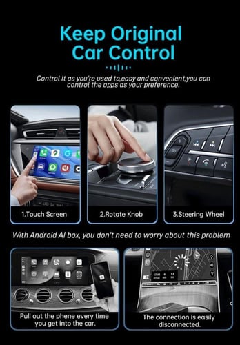 جهاز تحويل شاشة السيارة لأندرويد 13 P-link بذاكرة...