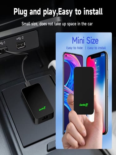 محول كاربلاي من سلكي الى لاسلكي CarlinKit 5.0 الأح...