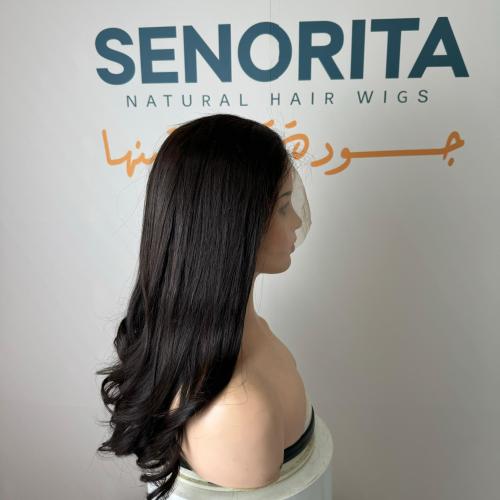 باروكة شعر طبيعي 20 انش جذور كامله فروه حرير ِ