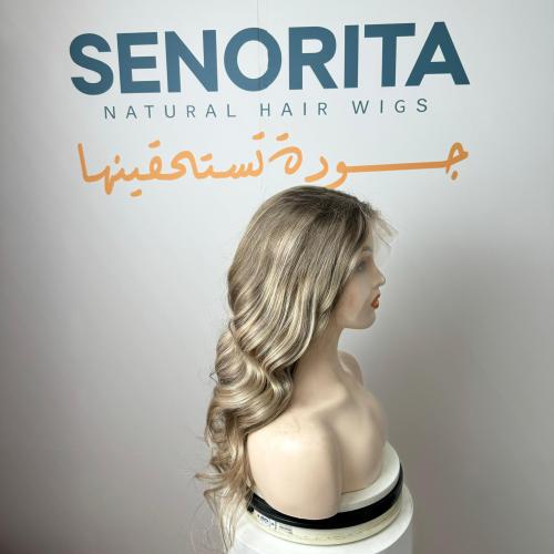 باروكه لون اشقر شعر طبيعي 20 انش دانتل اماميه