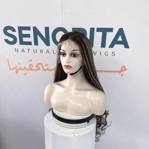 باروكه لون اشقر شعر طبيعي 30 انش دانتل اماميه