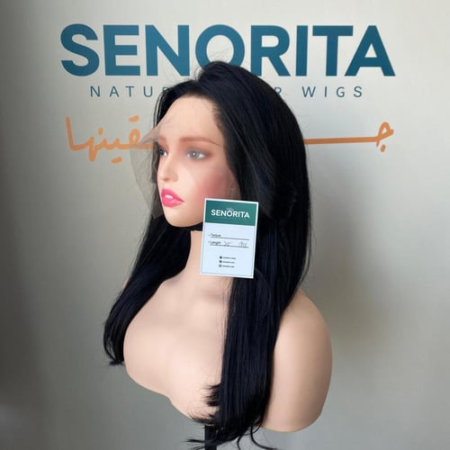 باروكة شعر طبيعي 20 انش جذور اماميه فروه حرير