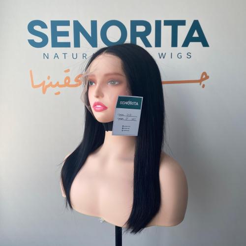 باروكة شعر طبيعي 18 انش جذور كامله فروه حرير