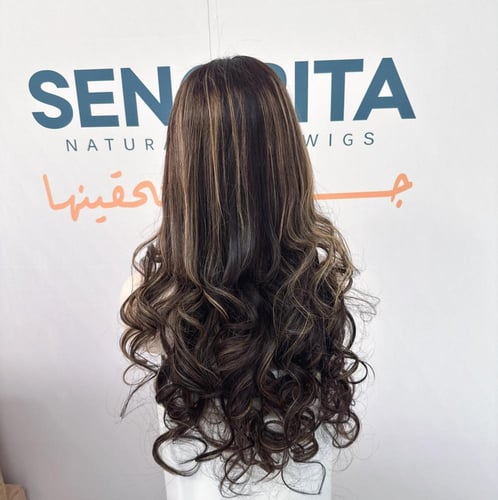 باروكه لون اشقر شعر طبيعي 24 انش دانتل اماميه