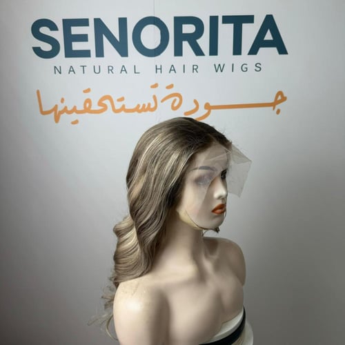 باروكه لون اشقر شعر طبيعي 18 انش دانتل اماميه