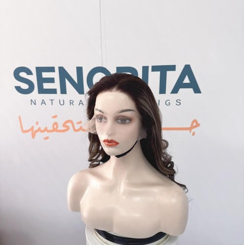 باروكه لون اشقر شعر طبيعي 18 انش دانتل اماميه