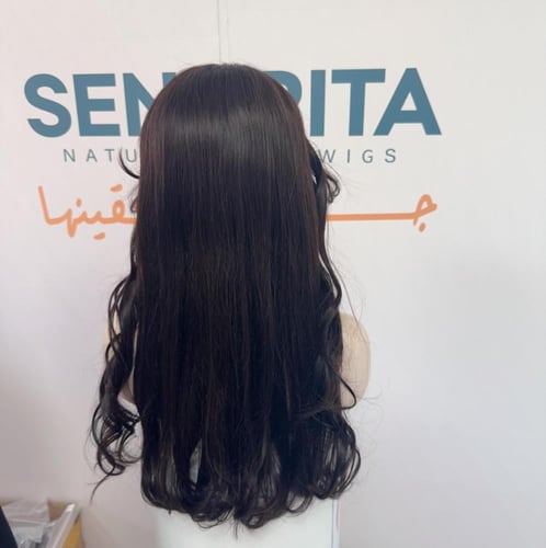 باروكه شعر طبيعي 20 انش جذور كامله فروه حرير