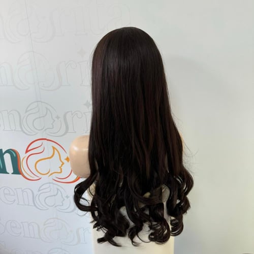 باروكة شعر طبيعي 26 انش جذور اماميه فروه دانتيل