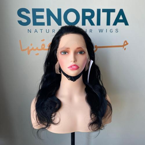 باروكة شعر طبيعي 20 انش جذور كامله فروه حرير