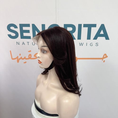 باروكه شعر طبيعي 14انش جذور كامله فروه حرير