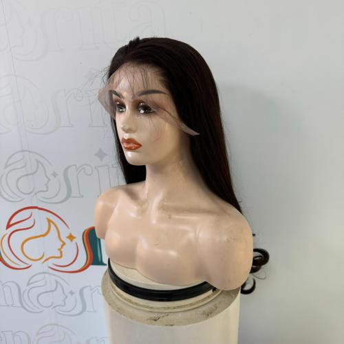 باروكة شعر طبيعي 26 انش جذور اماميه فروه دانتيل