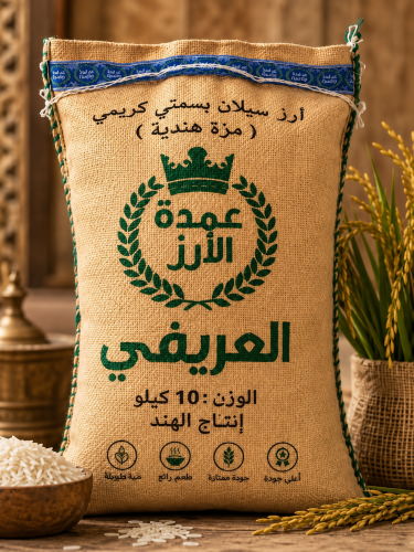 أرز عمدة الأرز الكريمي بسمتي مزة هندي 10 كيلو