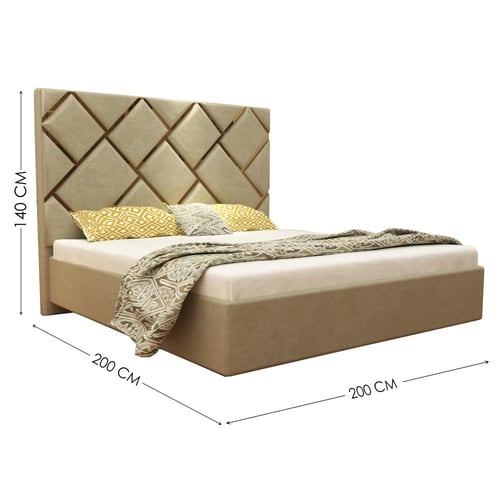 سرير المربعات المائله