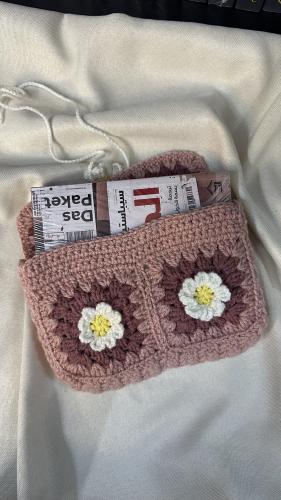 شنطة كتاب كروشيه١