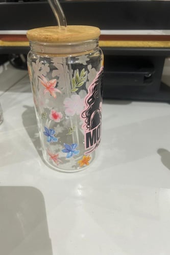 كوب زجاجي - لكل أم