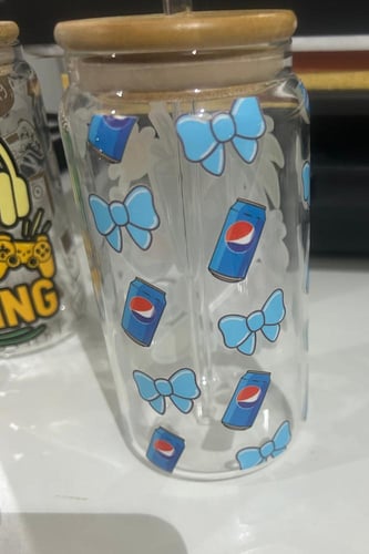 كوب زجاجي - ثيم البيبسي