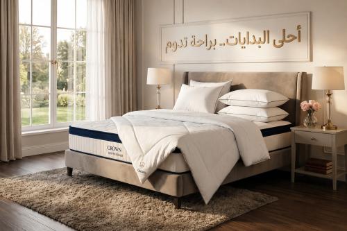 مرتبة كراون بلوتوب فندقيI مقاسات متعددة