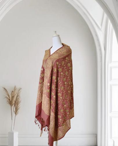 شال وردي هندي pink Indian Shawl
